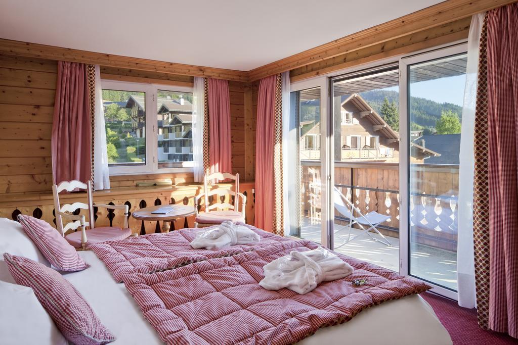 Chalet-Hotel La Marmotte, La Tapiaz & Spa, The Originals Relais Ле-Гет Стая снимка