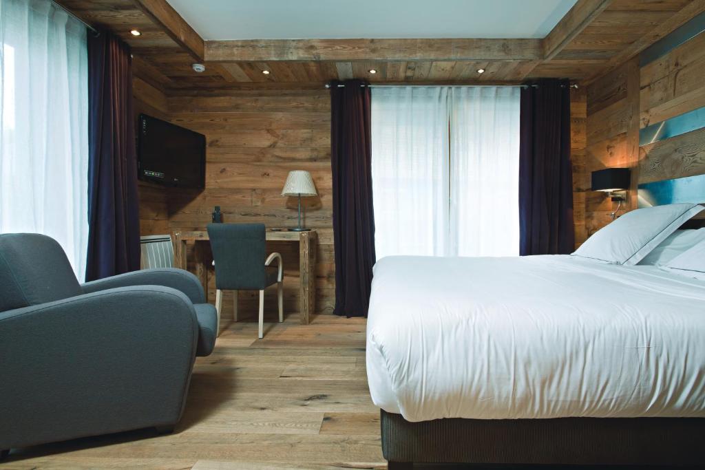 Chalet-Hotel La Marmotte, La Tapiaz & Spa, The Originals Relais Ле-Гет Стая снимка